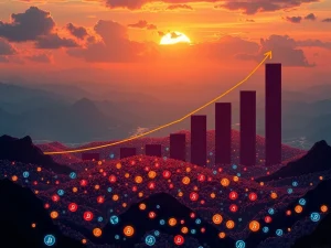 An infographic visualizing the dramatic XRP price surge, illustrating the high cost required to join the elite top 10% of XRP holders.