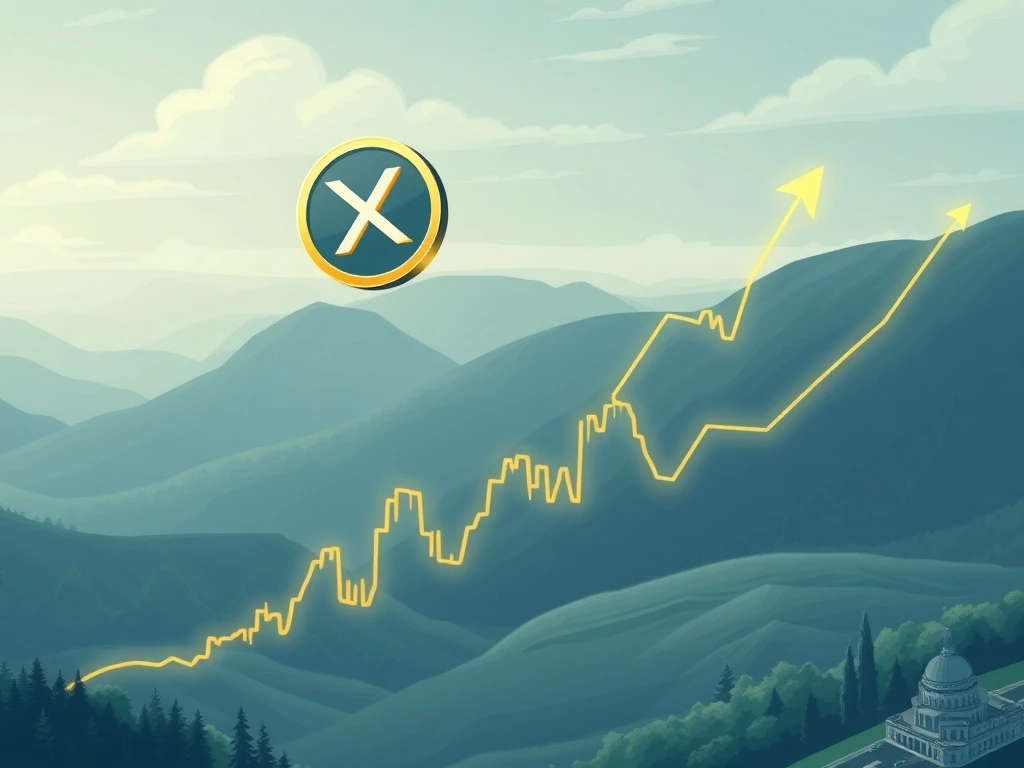 Chart showing a bullish EMA/SMA crossover for XRP price, indicating potential for significant surges towards $9-$24 targets.