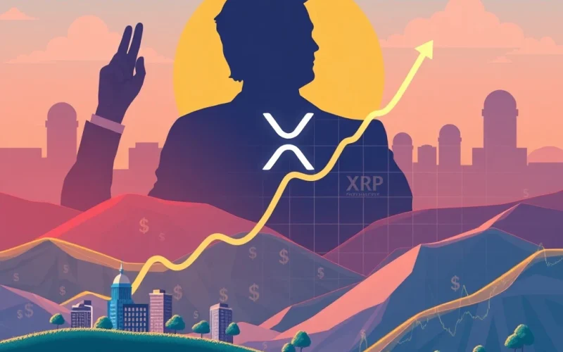 A chart showing a significant XRP price surge, reflecting the impact of Trump's pro-crypto policies and growing institutional XRP investment.
