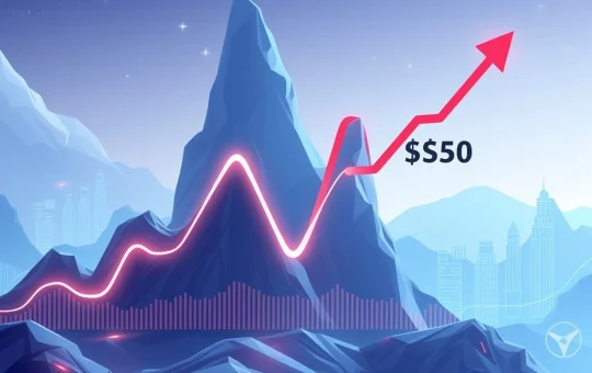 Chart showing XRP's cup and handle pattern, symbolizing a potential XRP price prediction of a surge towards a $30 target.