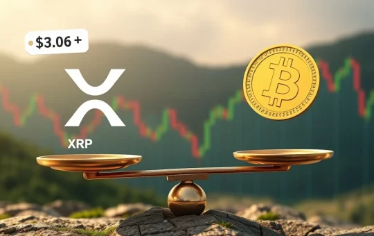 A visual representation of the XRP price prediction debate, contrasting its historical high potential with current market realities.