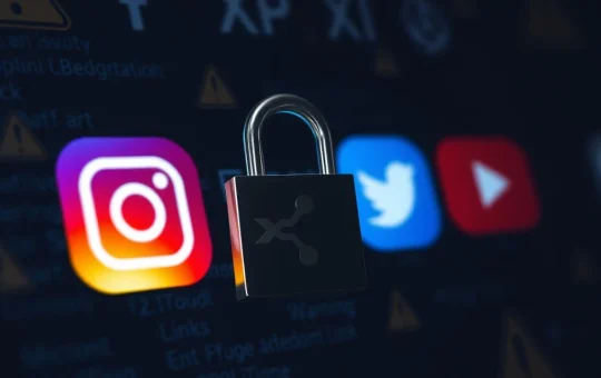A visual representation of digital security threats targeting XRP, highlighting the danger of AI-enhanced YouTube scams.