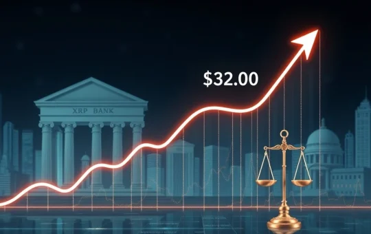A visual representation of XRP stability with an upward trend, indicating growing institutional interest and regulatory tailwinds.