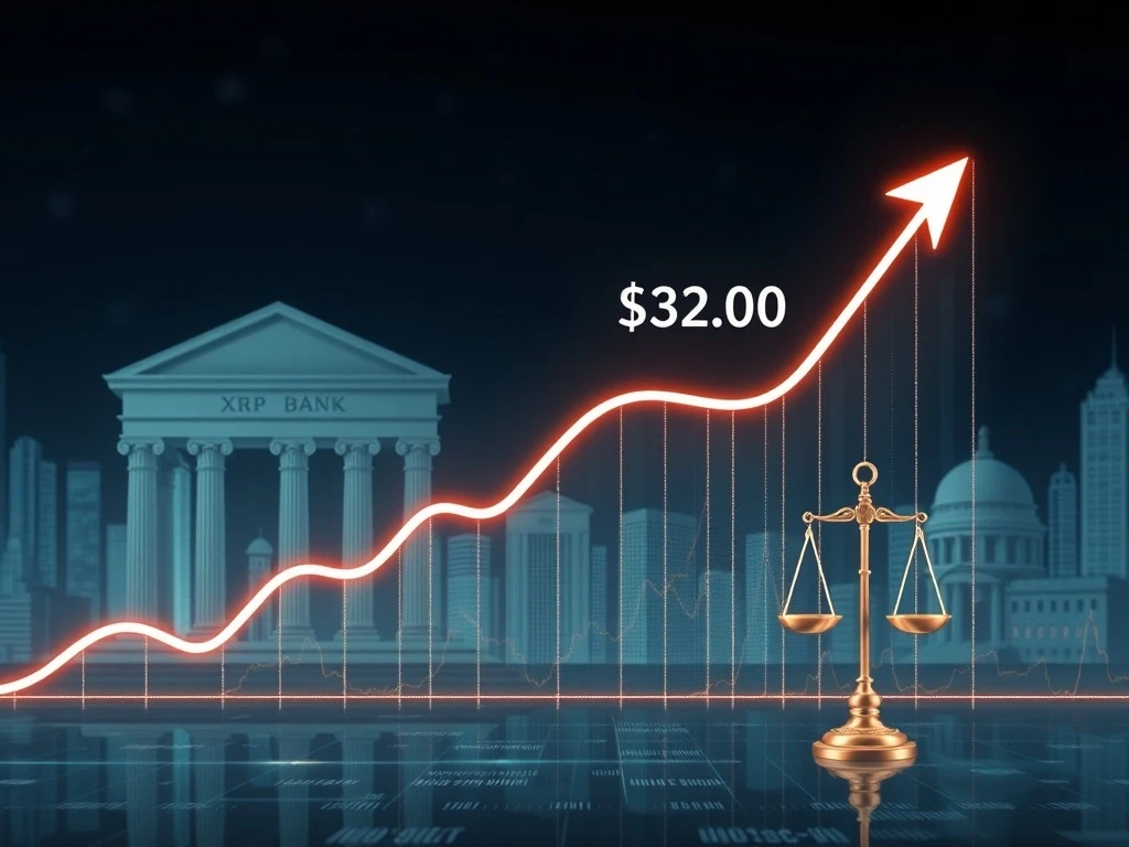 A visual representation of XRP stability with an upward trend, indicating growing institutional interest and regulatory tailwinds.