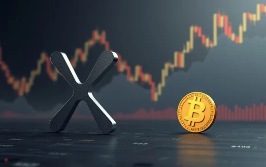 Visualizing the vast disparity between theoretical XRP valuation based on Bitcoin's 2018 ratio and its current market price.