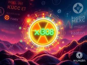 An illustration showing the xU3O8 token bridging traditional uranium markets with global crypto exchanges, symbolizing the future of uranium tokenization.