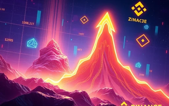 ZORA token price chart showing a significant surge, representing the impact of its Binance listing and the growth of the NFT protocol.