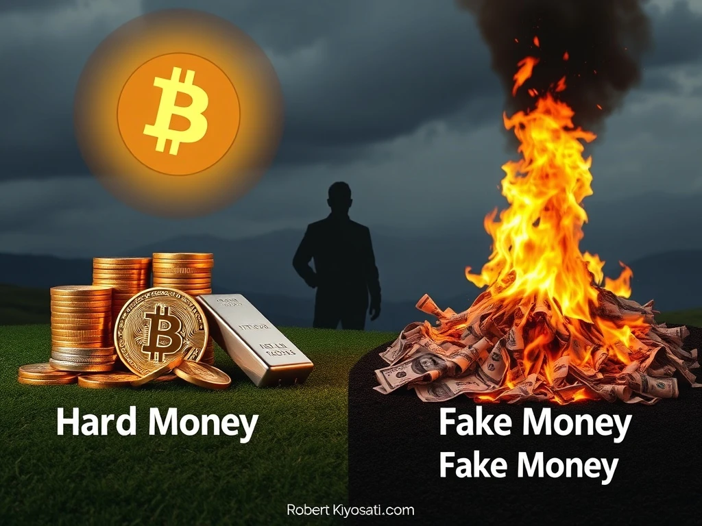 Bitcoin: Robert Kiyosaki Declares 'Fake Money' a **Dangerous** Trap for Kids