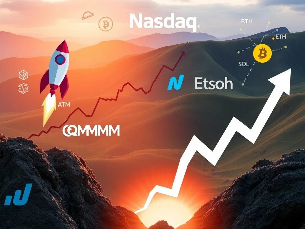 Crypto Stocks See Dramatic Divergence: QMMM Skyrockets 1,700%, Sol Strategies Plummets 42% on Nasdaq