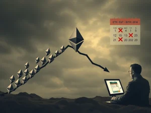 Spot ETH ETFs Face Shocking $1 Billion Outflow Amid Fading Rate-Cut Hopes