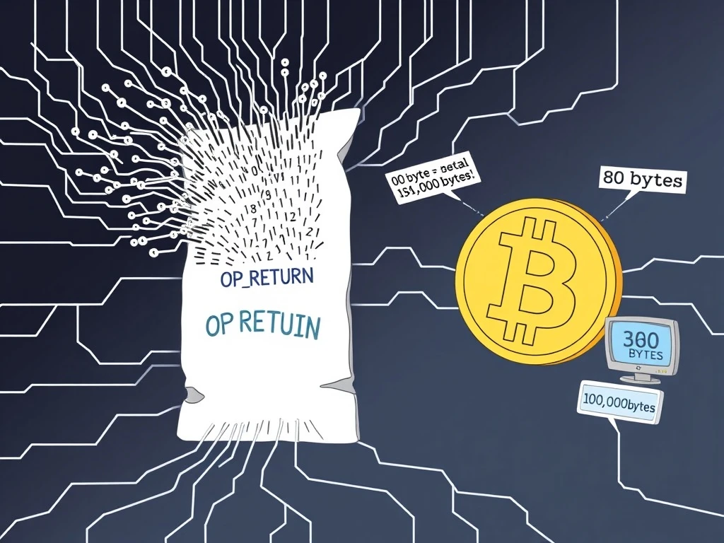 Controversial Bitcoin Core v30 Update Unleashes Debate Over OP_RETURN Data Limit