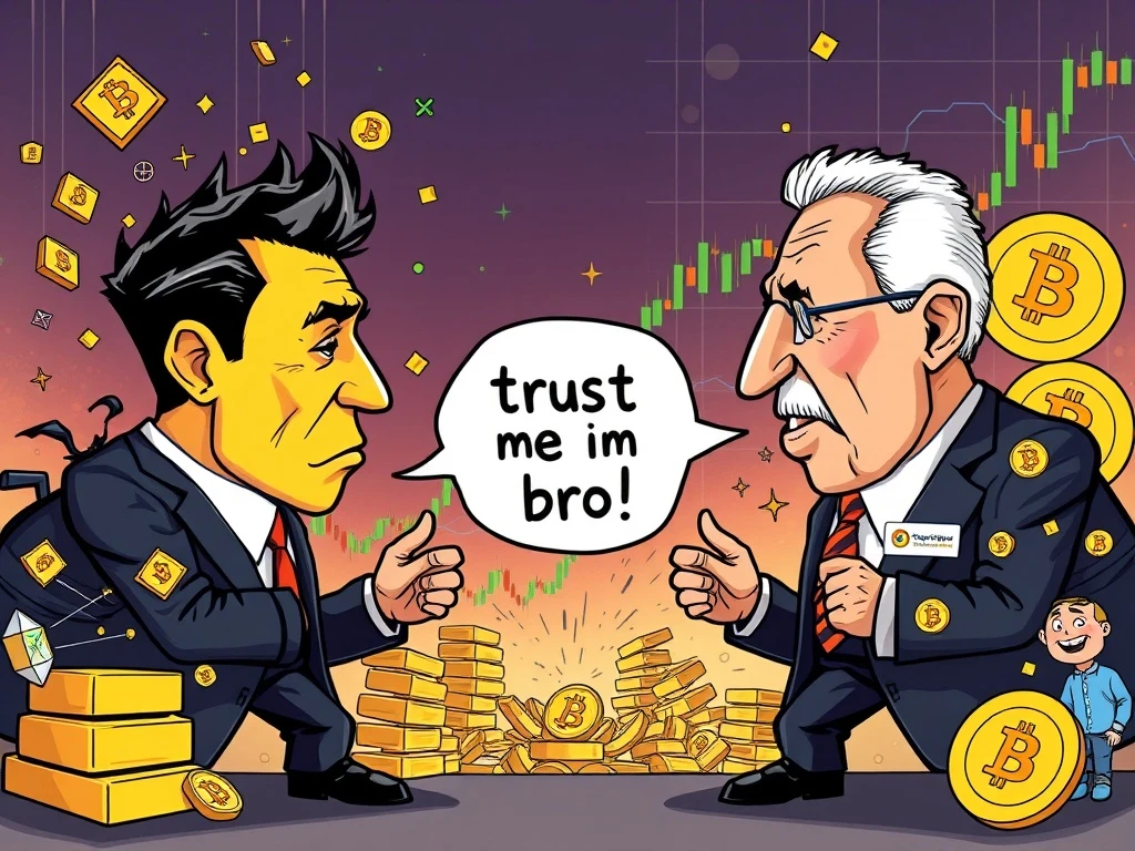CZ's Crucial Warning: Peter Schiff's Tokenized Gold Sparks Heated Debate