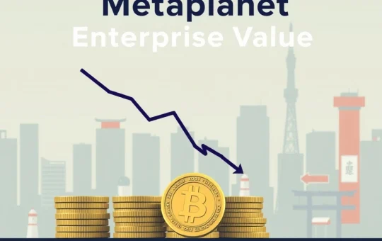 Metaplanet Bitcoin: Critical Dive as Enterprise Value Sinks Below BTC Holdings