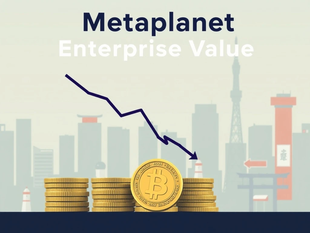 Metaplanet Bitcoin: Critical Dive as Enterprise Value Sinks Below BTC Holdings