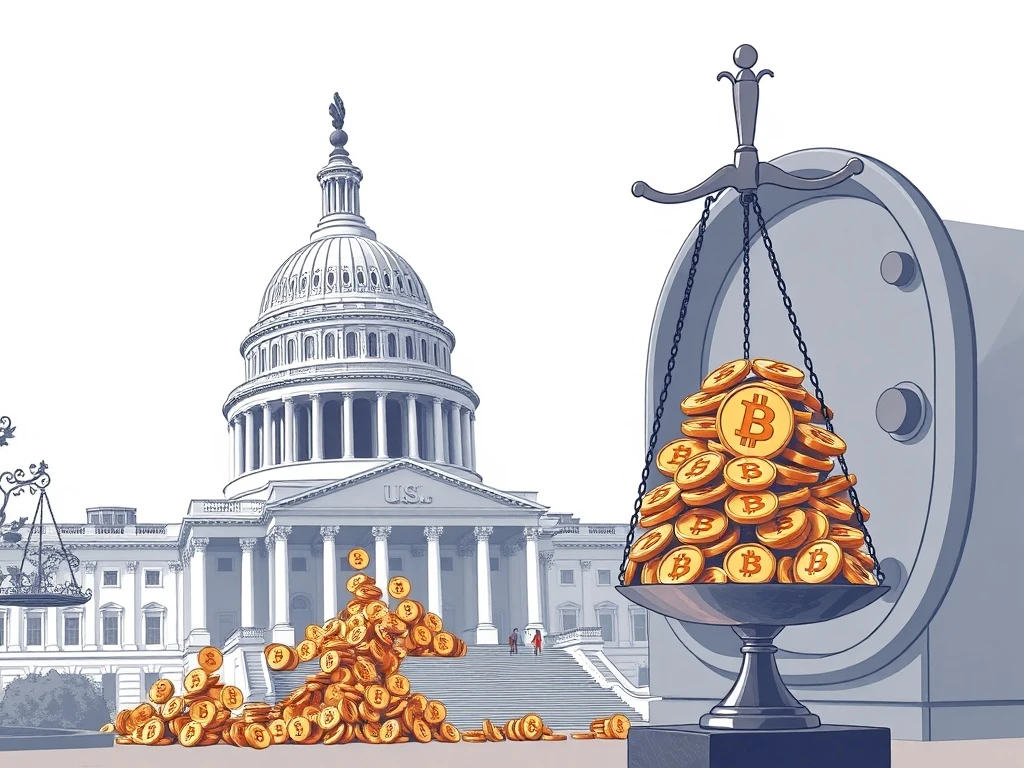 US Crypto Reserves: Historic $14 Billion Bitcoin Forfeiture Case Shakes Crypto Fraud