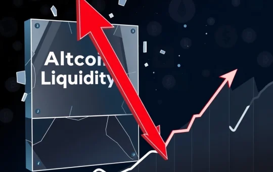 Analysis of the 1INCH price drop revealing a severe altcoin liquidity crisis in cryptocurrency markets.