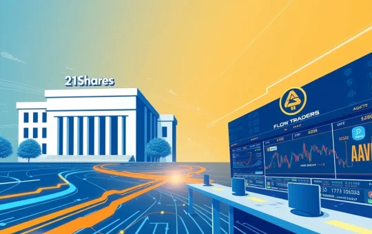 Analysis of 21Shares transferring AAVE tokens to Flow Traders in institutional cryptocurrency market