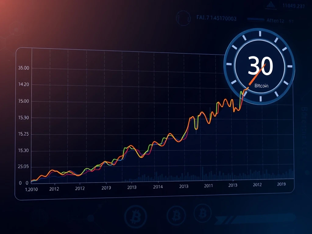 Visualization of the Altcoin Season Index rising as altcoin performance gains against Bitcoin