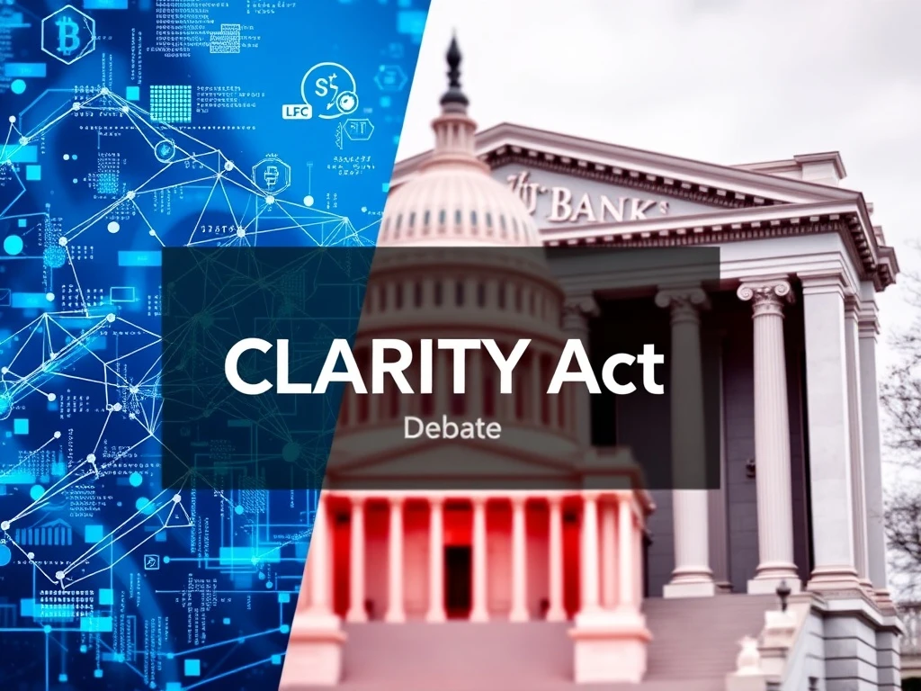 Political battle over CLARITY Act crypto legislation between DeFi supporters and banking industry