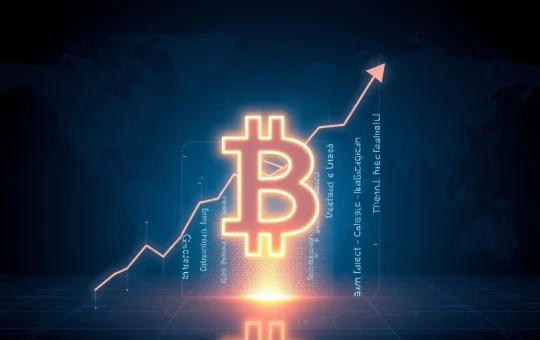 Illustration of Ark Invest's $16 trillion Bitcoin market cap forecast for 2030 and its growth drivers.