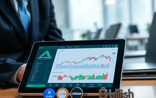 ARK Invest increases cryptocurrency exposure during market downturn with strategic purchases of Coinbase and Circle shares
