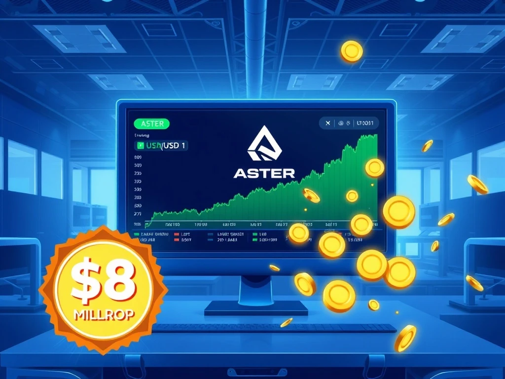 Aster DEX launches an $8 million trading campaign for its new cryptocurrency pair.