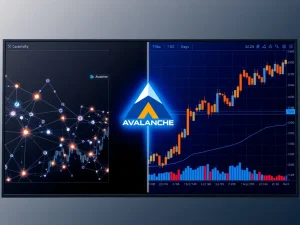 Avalanche AVAX network growth versus price divergence analysis showing critical market decision point