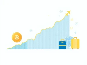 BBT Coin consolidation pattern analysis showing potential breakout in travel cryptocurrency sector