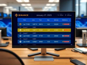 Binance cryptocurrency exchange removes 21 spot trading pairs in January 2025 market adjustment
