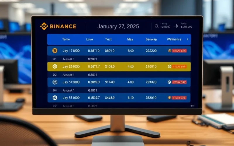 Binance cryptocurrency exchange removes 21 spot trading pairs in January 2025 market adjustment