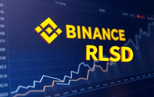 Binance exchange listing the RLUSD Ripple USD stablecoin for digital asset trading.