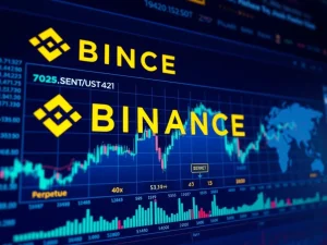 Binance SENT/USDT perpetual futures trading interface with leverage indicators