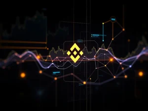 Binance Wallet AI tools analyzing cryptocurrency market trends and data visualizations