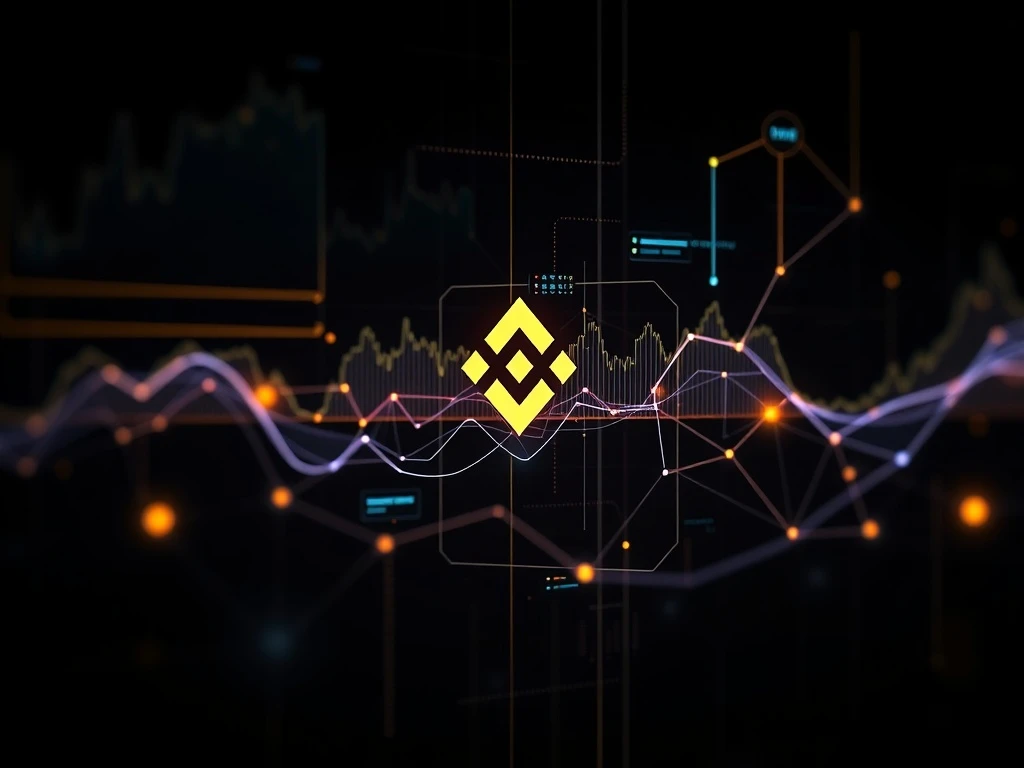 Binance Wallet AI tools analyzing cryptocurrency market trends and data visualizations