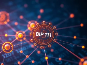 Bitcoin network nodes signaling support for BIP 110 protocol change and governance shift