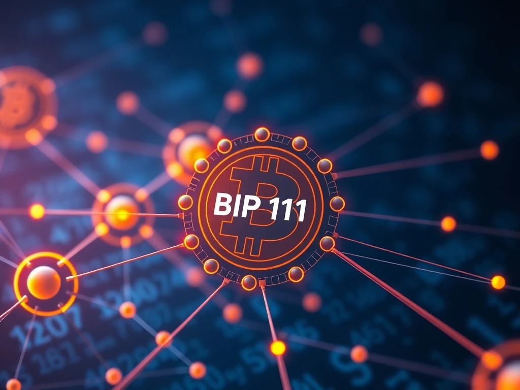 Bitcoin network nodes signaling support for BIP 110 protocol change and governance shift