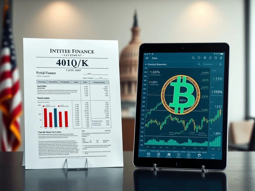 Bitcoin 401k debate between investment firms and regulators over cryptocurrency retirement plan inclusion