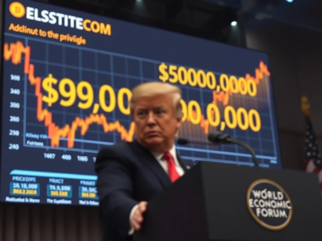 Bitcoin price chart rising as President Trump announces imminent crypto legislation signing