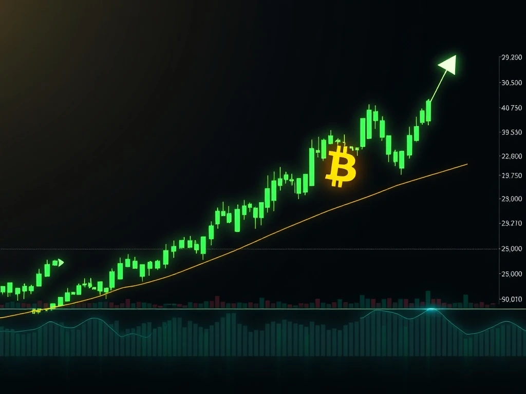 Bitcoin breakout analysis showing technical patterns pointing toward $107,000 price target with supply and demand indicators