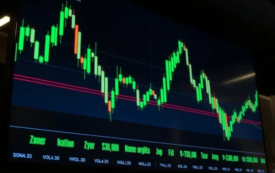 Bitcoin price analysis chart showing bullish technical structure with key support and resistance levels marked