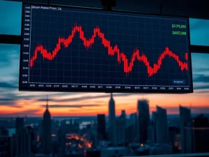 Technical analysis chart showing Bitcoin's crash to $81,000 and critical support levels.