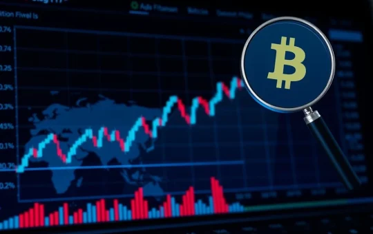 Analysis of Bitcoin price dip showing bearish market trend and geopolitical impact on cryptocurrency.