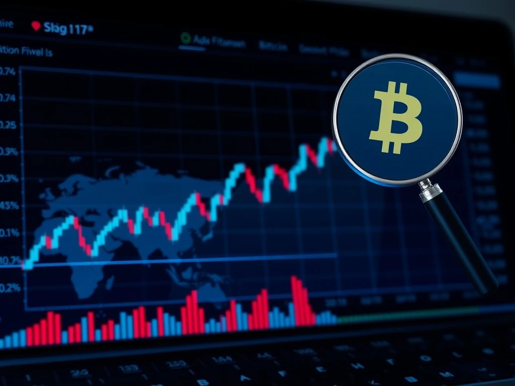 Analysis of Bitcoin price dip showing bearish market trend and geopolitical impact on cryptocurrency.