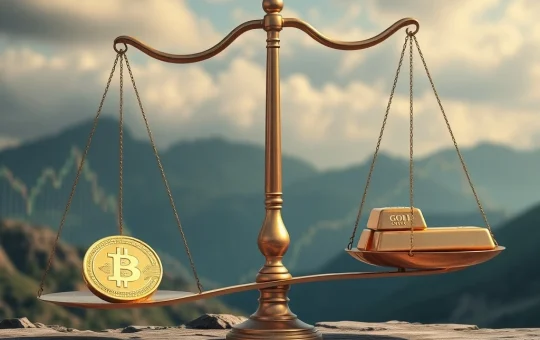 Bitcoin price decline analysis showing capital rotation from crypto to gold as safe-haven demand rises.