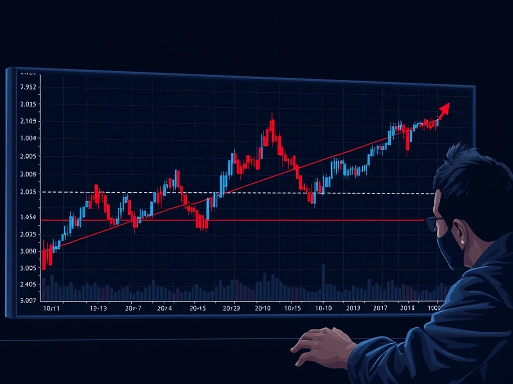 Bitcoin EMA cross technical analysis showing bearish market signal on cryptocurrency chart