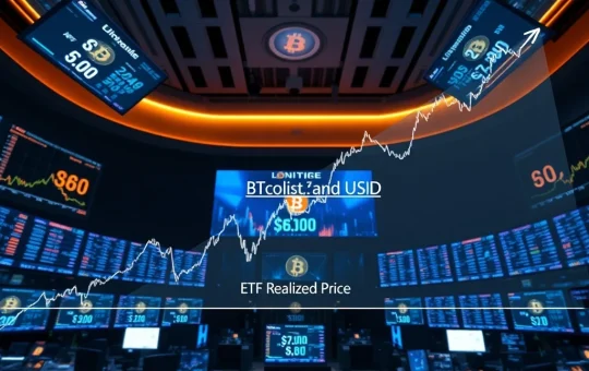 Analysis of Bitcoin ETF's critical $86,600 break-even level and institutional investor psychology.