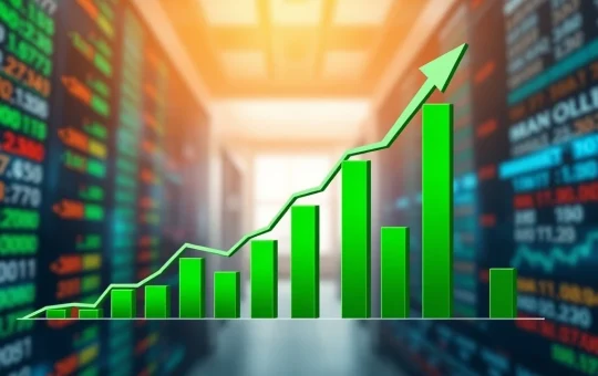Chart showing rising Bitcoin ETF inflows and institutional investment growth in cryptocurrency.