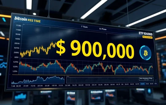 Bitcoin ETF institutional investment analysis showing market repositioning at $90K support level