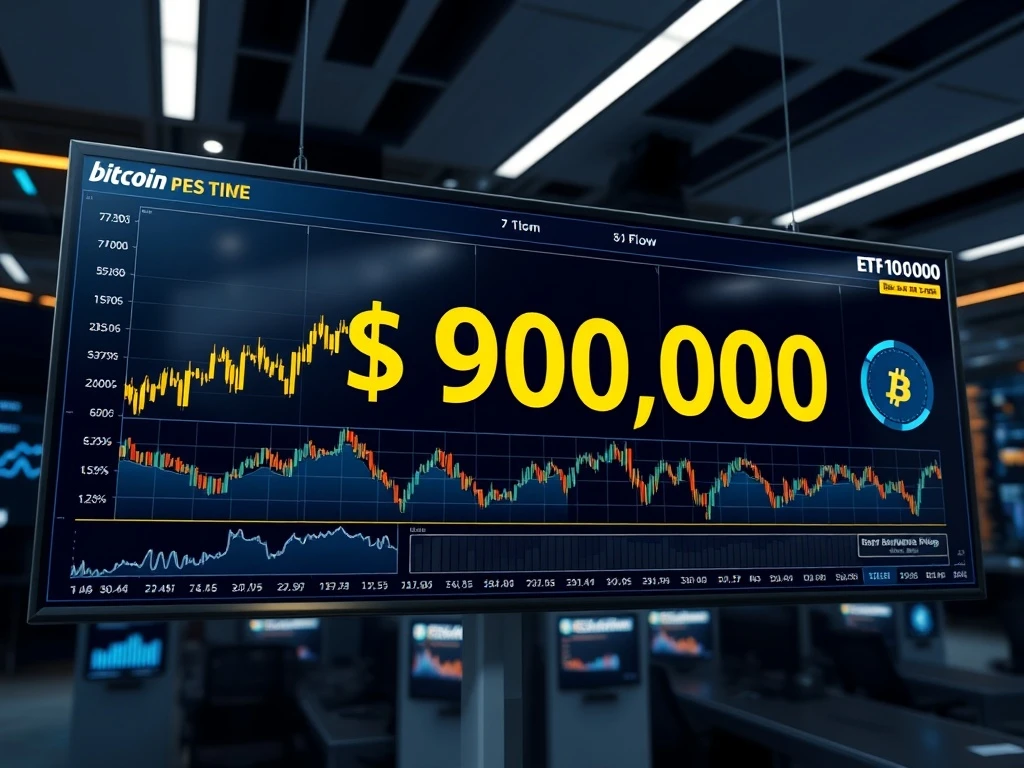 Bitcoin ETF institutional investment analysis showing market repositioning at $90K support level