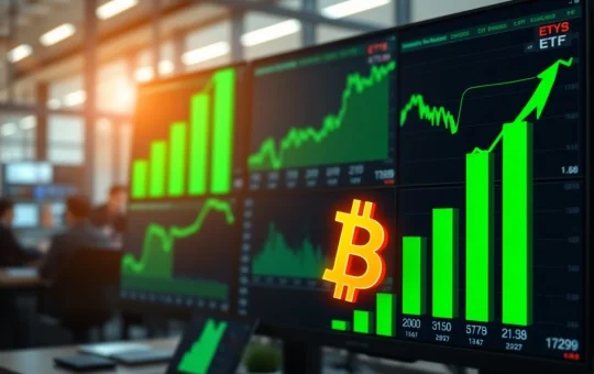 Massive $753.7 million inflow into U.S. spot Bitcoin ETFs signals major institutional investment shift.